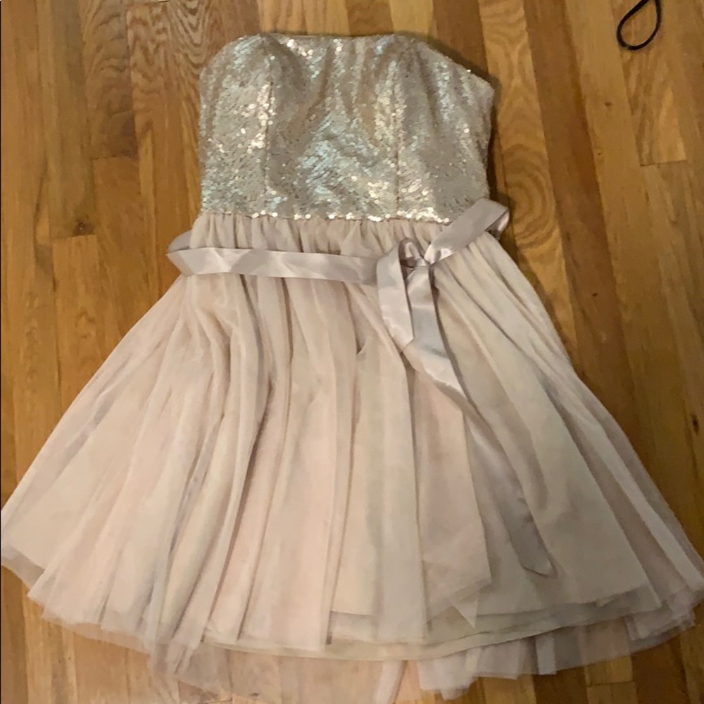 Sparkly Tan Dress